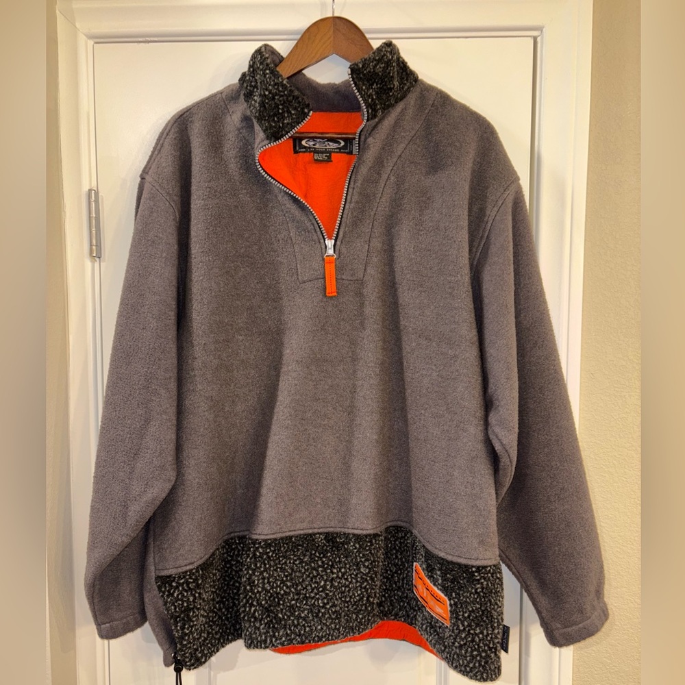 Vintage Moto Y2K NO FEAR 1/4 Zip Fleece
